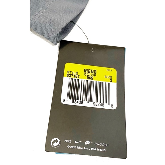 Nike Men’s Cool Gray Dri-Fit Golf Shirt, Size Small - Picture 8 of 15